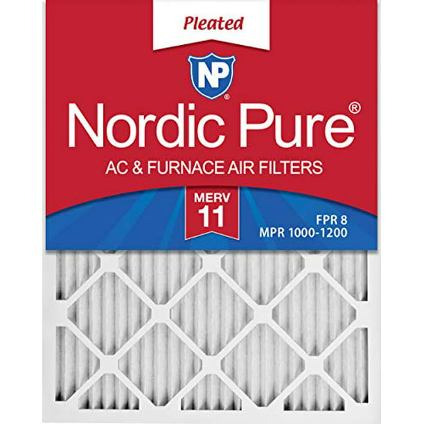 Nordic Pure 20x25x1 MPR 1900 Healthy Living Maximum Allergen Reduction Replacement AC Furnace Air Filters 2 Pack 